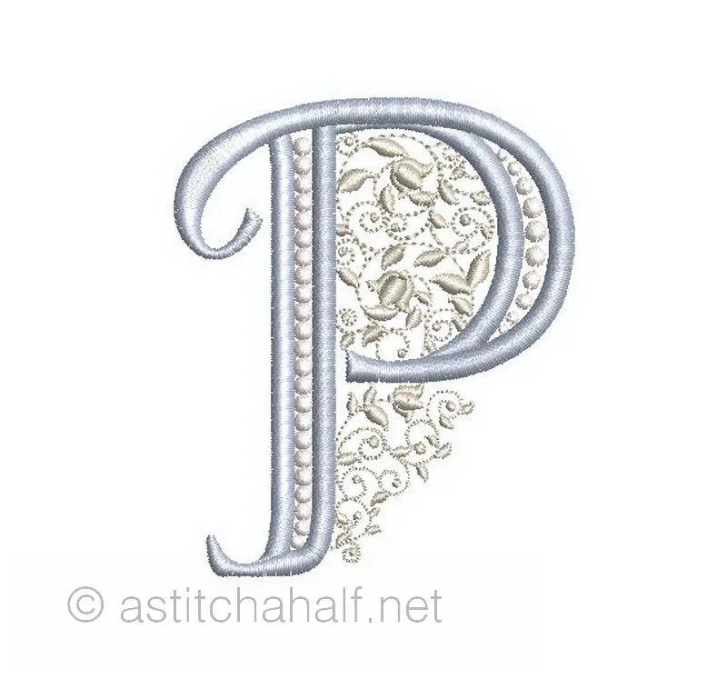 French Knot Monogram P