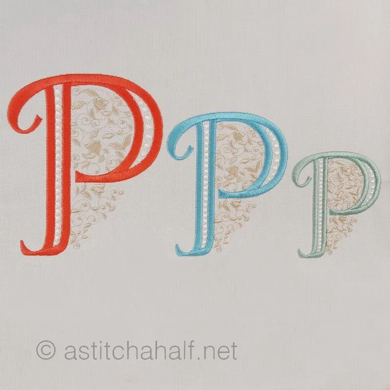 French Knot Monogram P