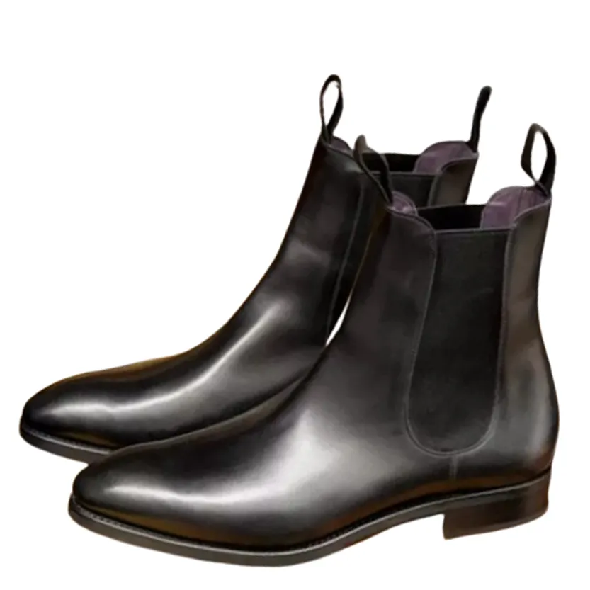 Funki Buys | Boots | Men's Genuine Leather Chelsea Boots