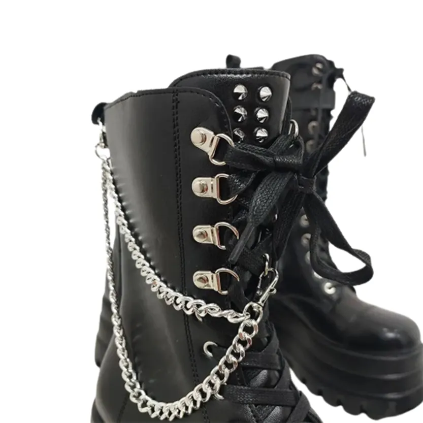 Funki Buys | Boots | Women's Gothic Punk Retro Biker Boots