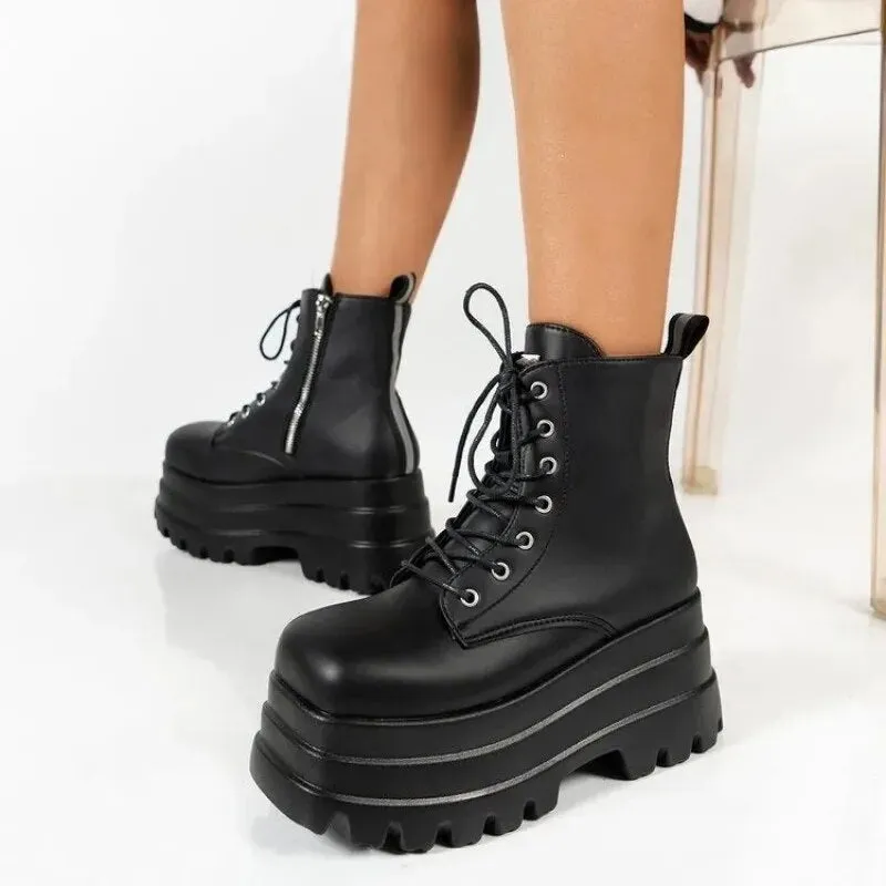 Funki Buys | Boots | Women's Gothic Punk Retro Biker Boots