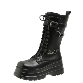 Funki Buys | Boots | Women's Gothic Punk Retro Biker Boots