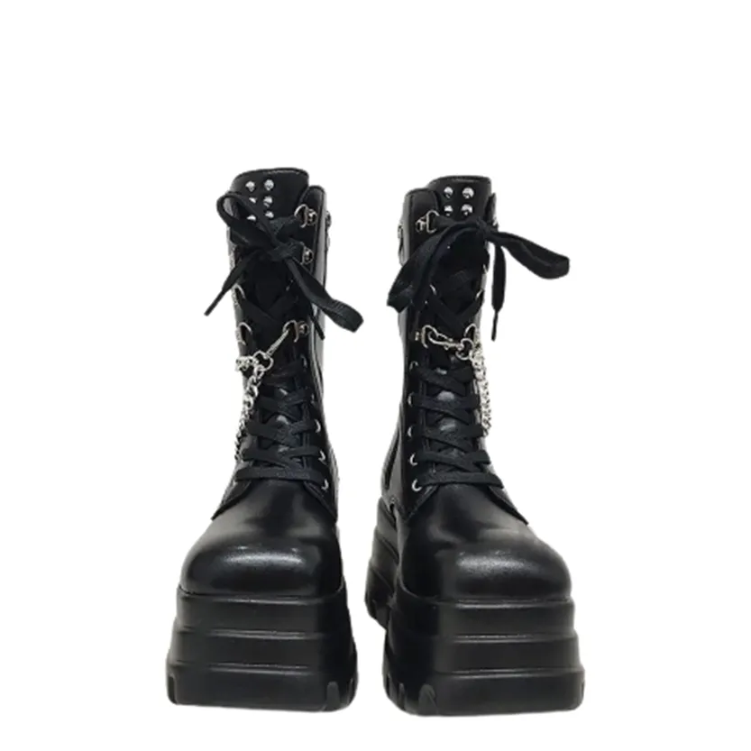 Funki Buys | Boots | Women's Gothic Punk Retro Biker Boots