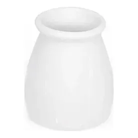 Furtino England Delta White Porcelain Toothpick Holder, Pack of 6