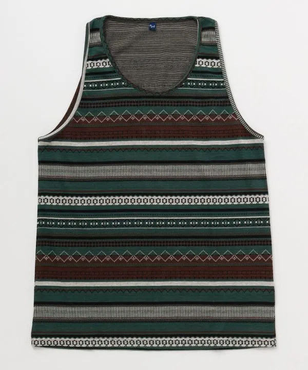 Geometric Stripe Tank Top