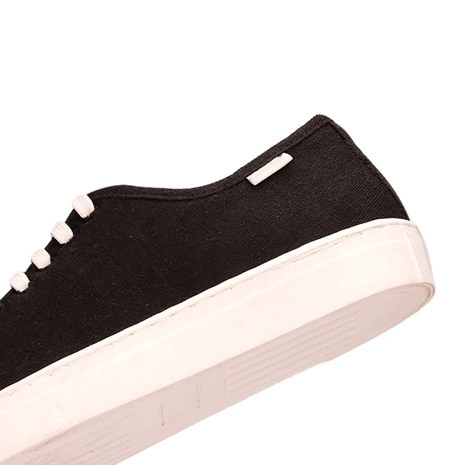 GREENSOLE MINIMAL BLACK MENS SNEAKER LACE UP