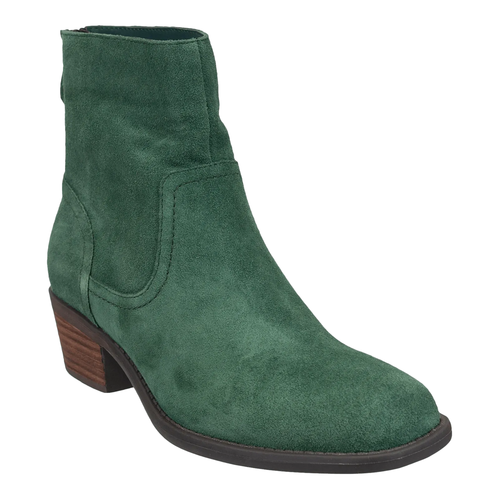 HOMESTEAD in DARK GREEN Heeled Ankle Boots