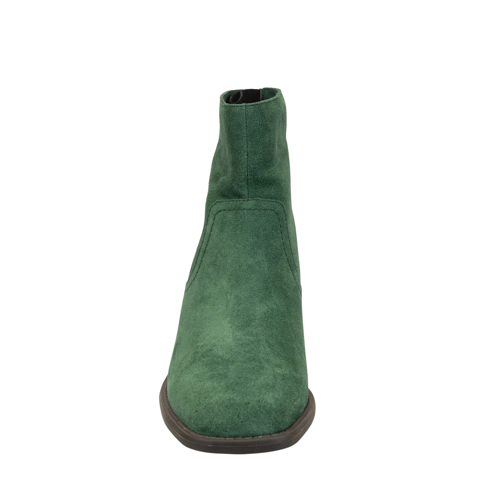 HOMESTEAD in DARK GREEN Heeled Ankle Boots