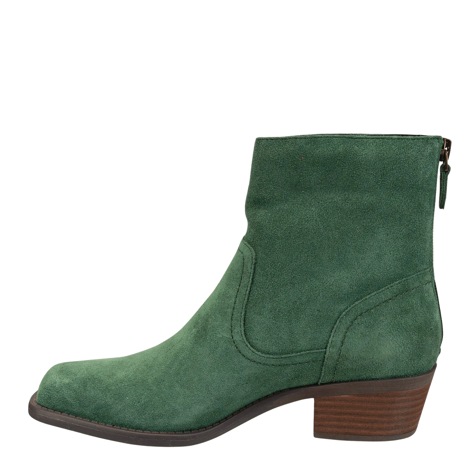 HOMESTEAD in DARK GREEN Heeled Ankle Boots