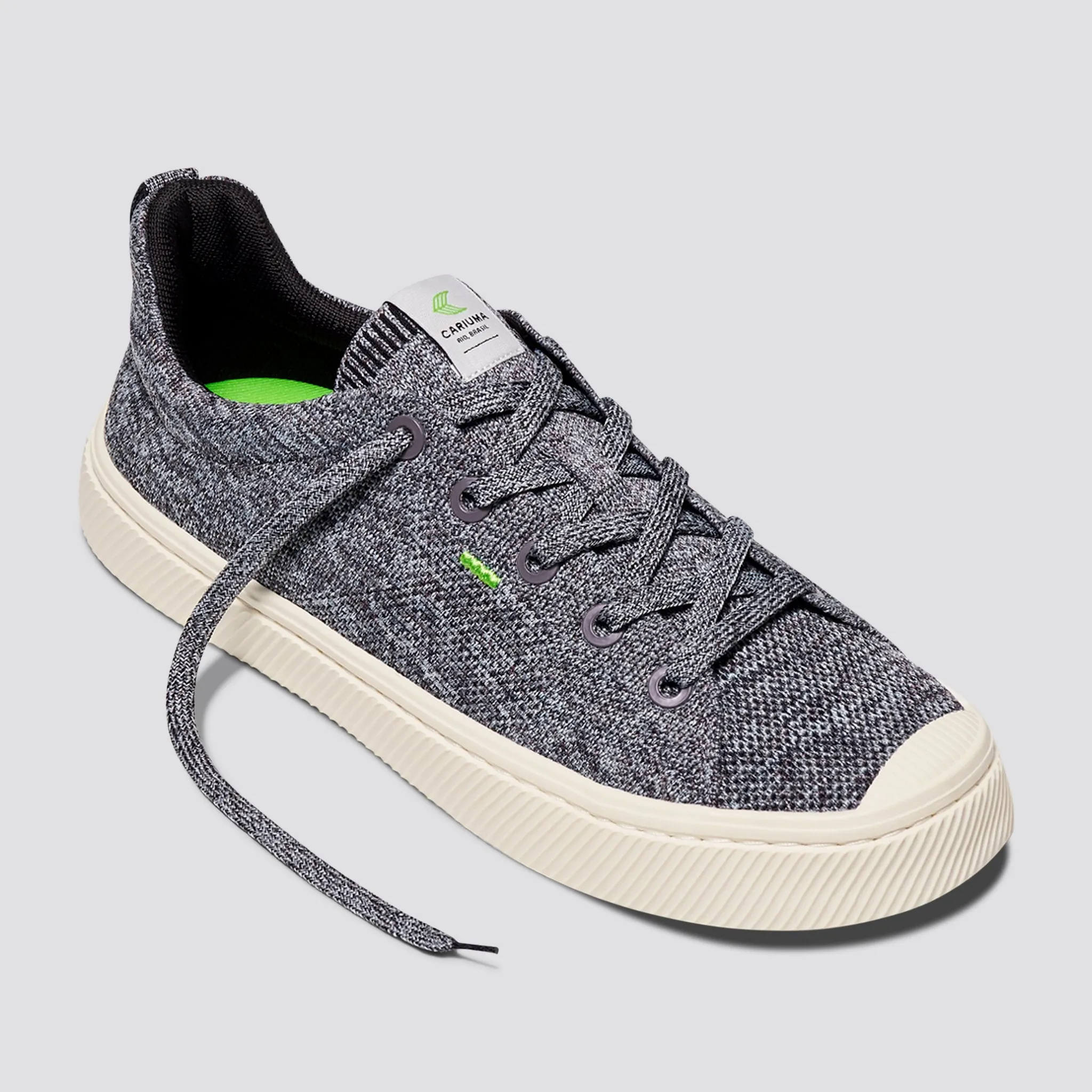 IBI Low Stone Grey Knit Sneaker Men