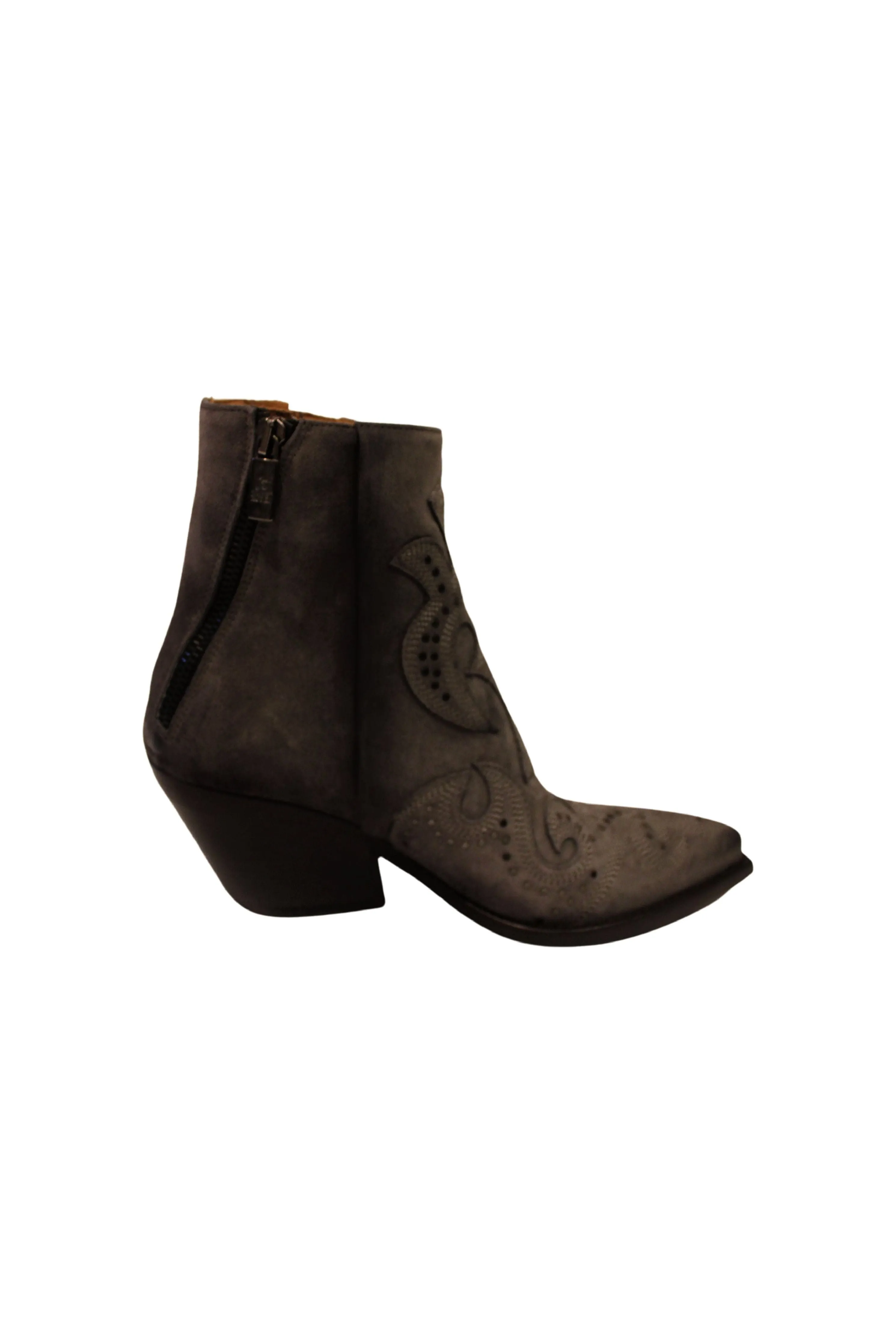 Jo Ghost Marion 3421-611 Western Ankle Boot | Crosta Asfalto (Grey) | Clearance Final Sale