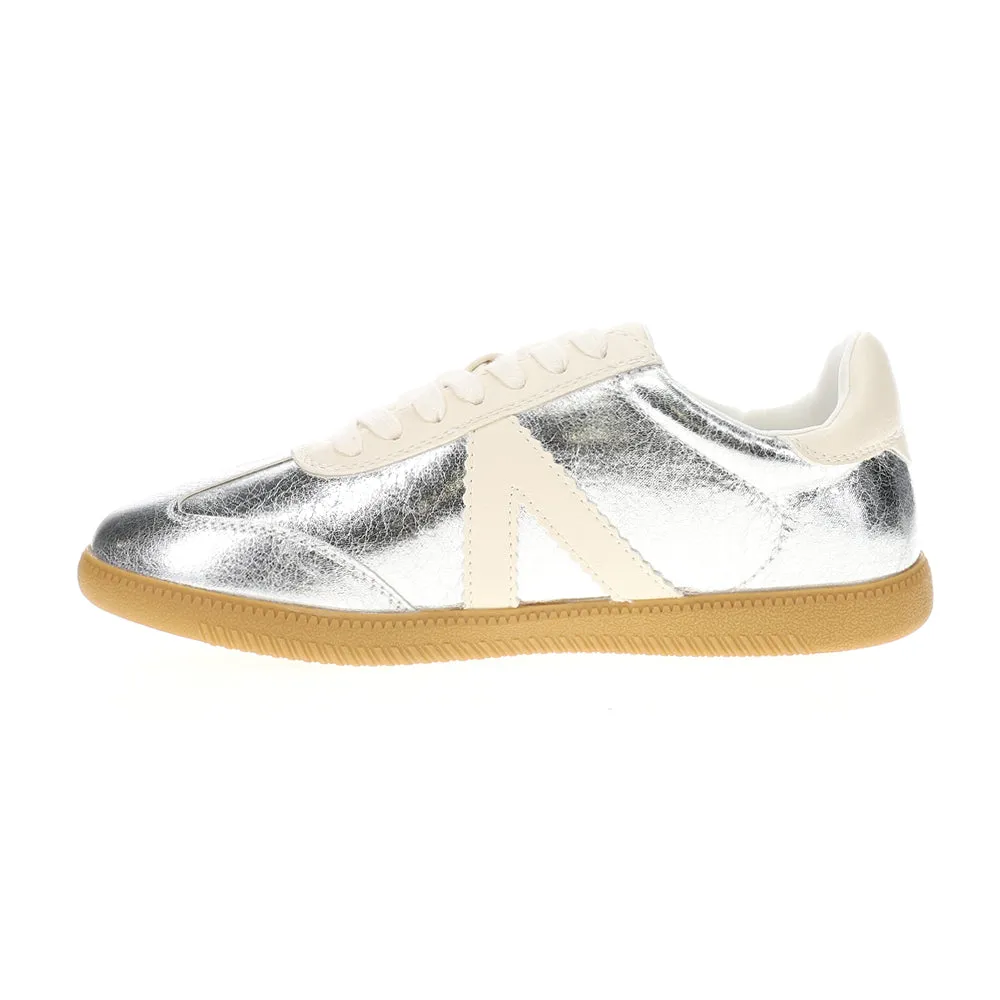 Klair Lace Up Metallic Sneakers