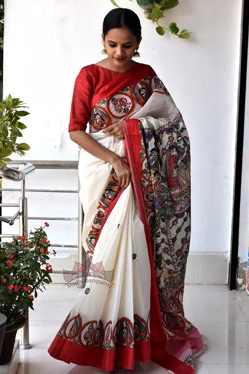 Madhubani Paints Shaadi Viddhi Madhubani Handpainted Saree