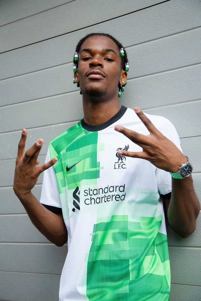 Maillot Extérieur Liverpool 2023/2024 - Blanc/Vert/Noir