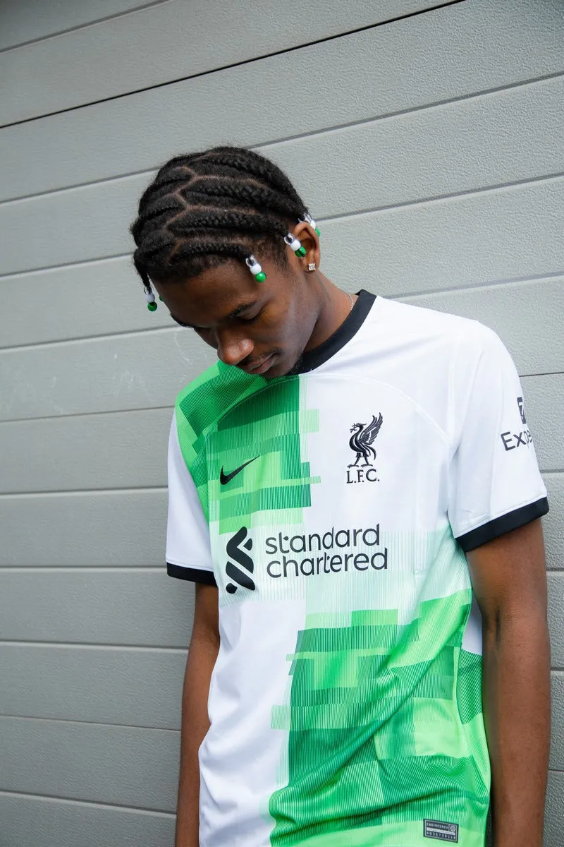 Maillot Extérieur Liverpool 2023/2024 - Blanc/Vert/Noir