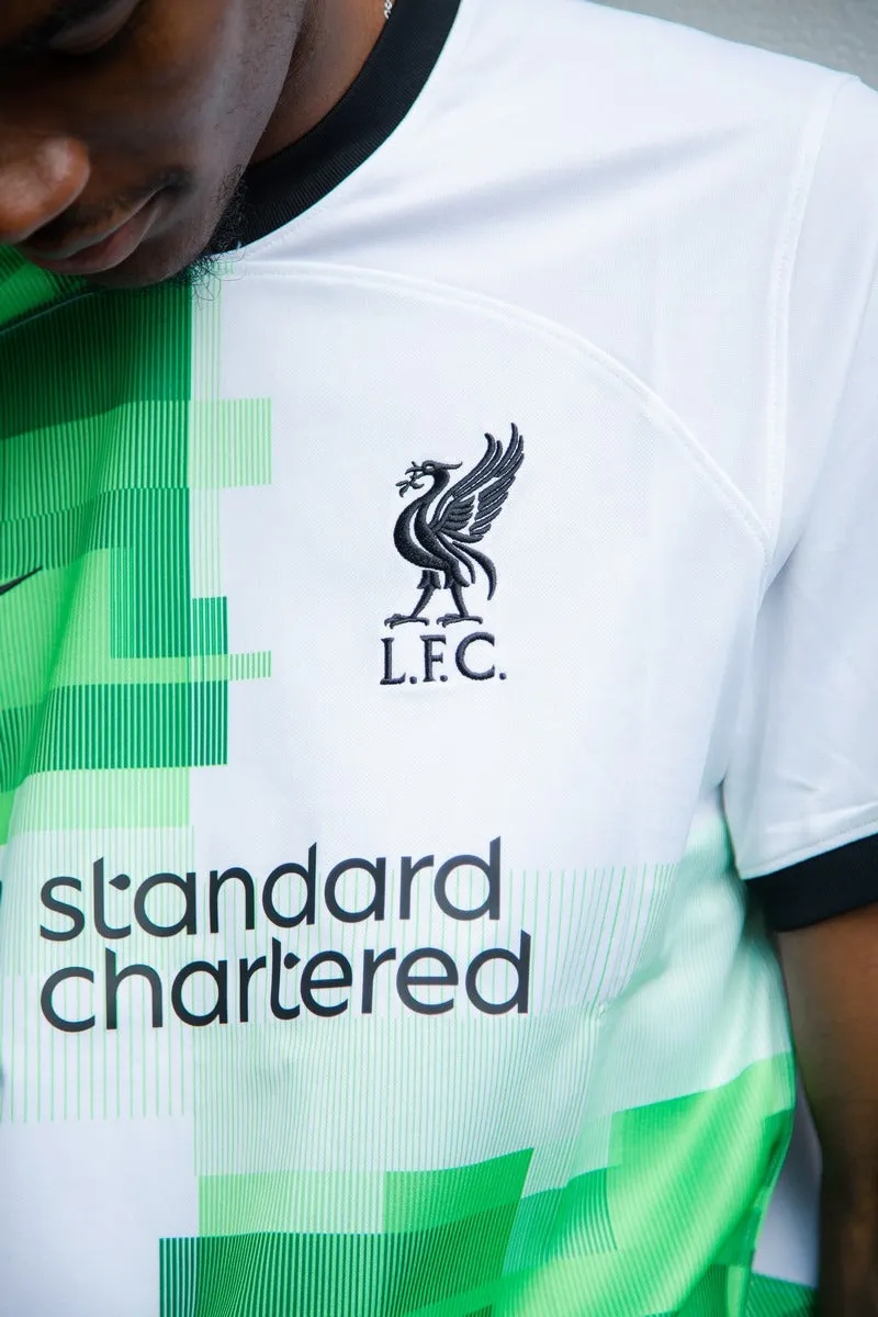 Maillot Extérieur Liverpool 2023/2024 - Blanc/Vert/Noir