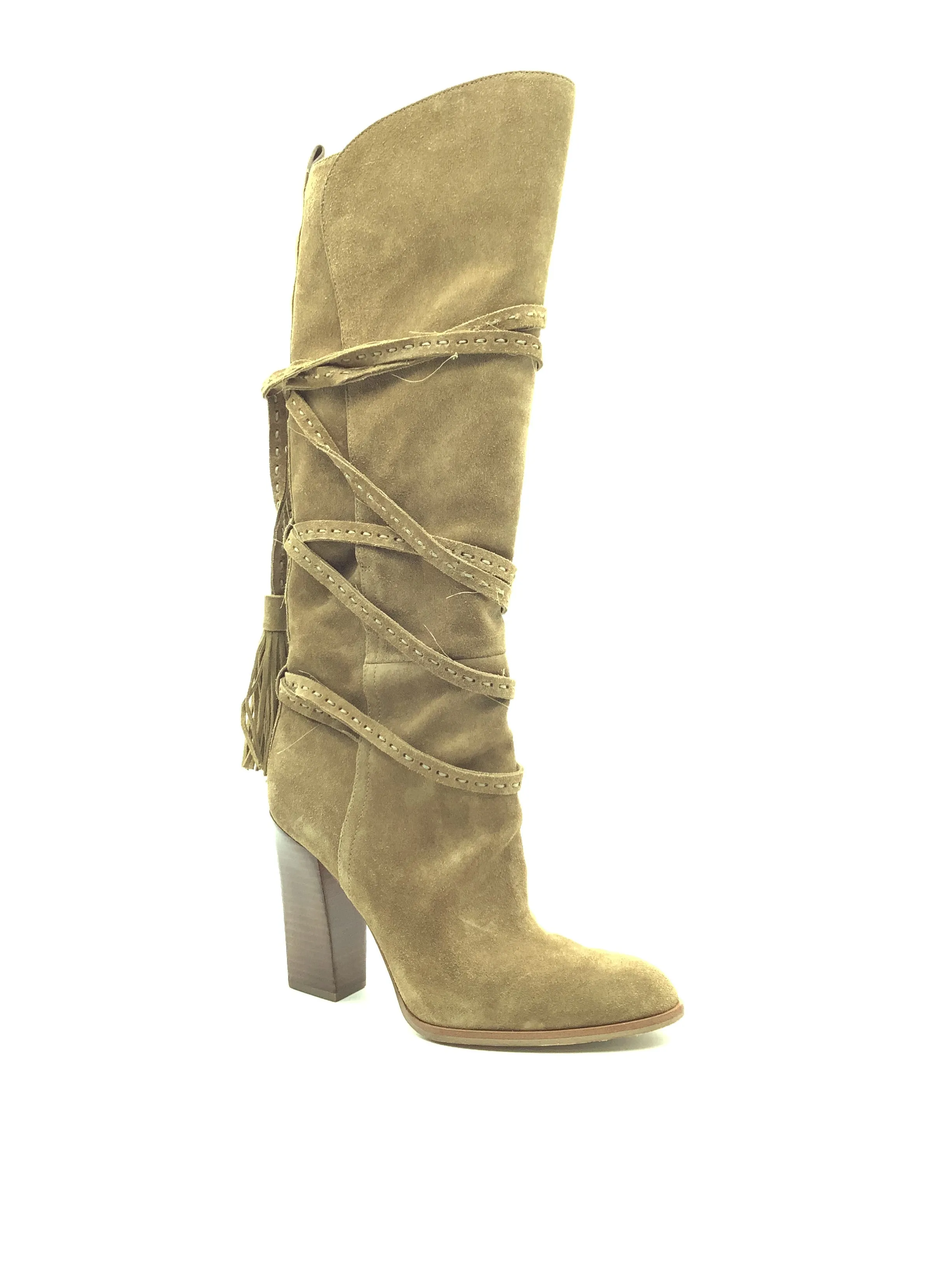 Michael Kors Boots Camel Suede Tall Heeled Size: US 9/EU 40