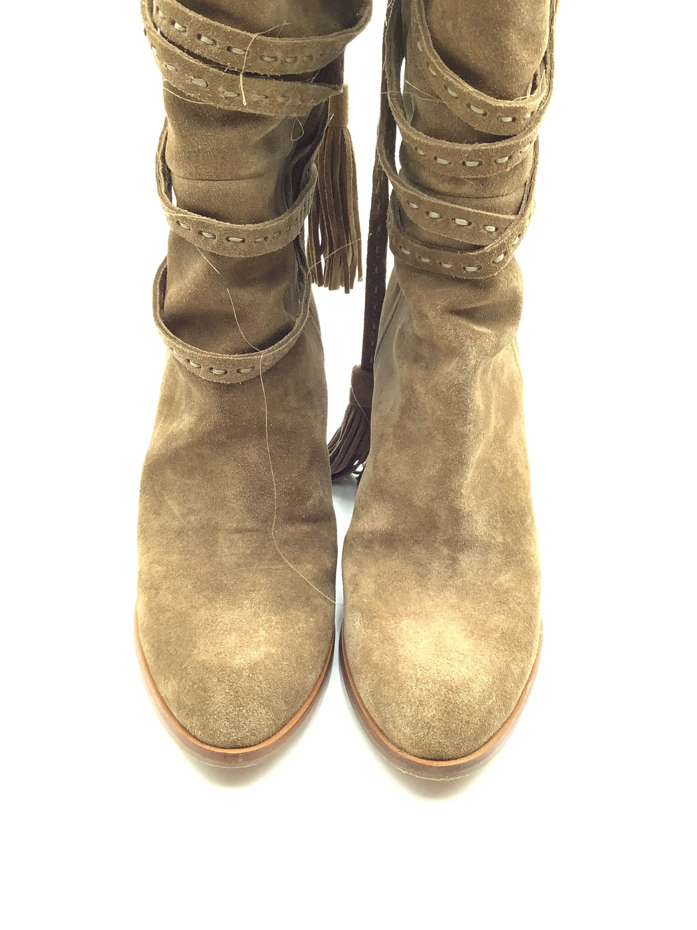 Michael Kors Boots Camel Suede Tall Heeled Size: US 9/EU 40