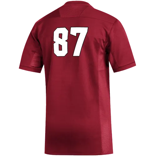 NC State Wolfpack Adidas #87 Red Football Jersey