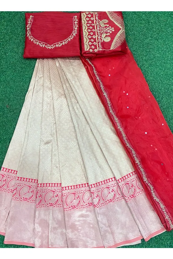 New Model Pattu Half Saree With Price In 2022