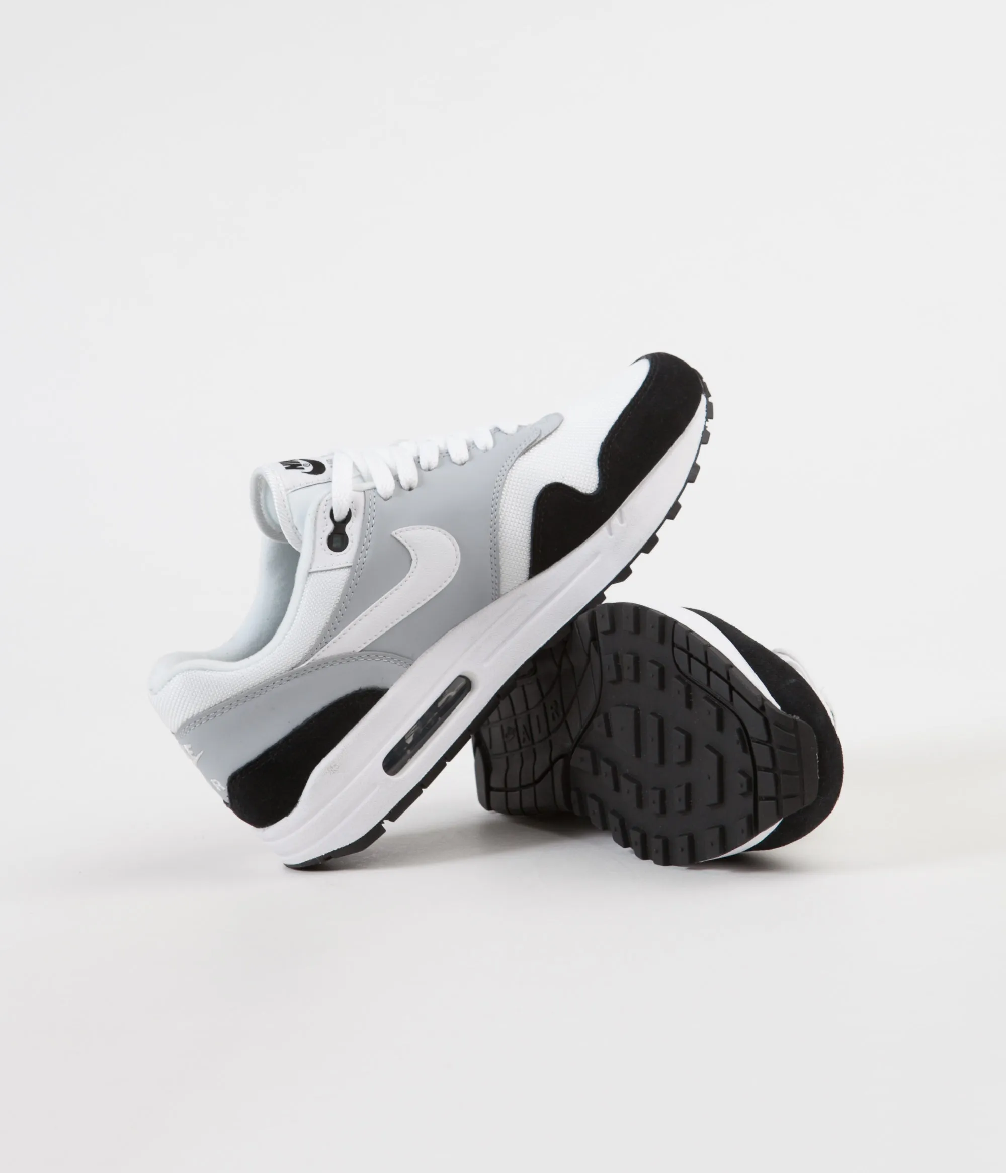 Nike Air Max 1 Shoes - Wolf Grey / White - Black