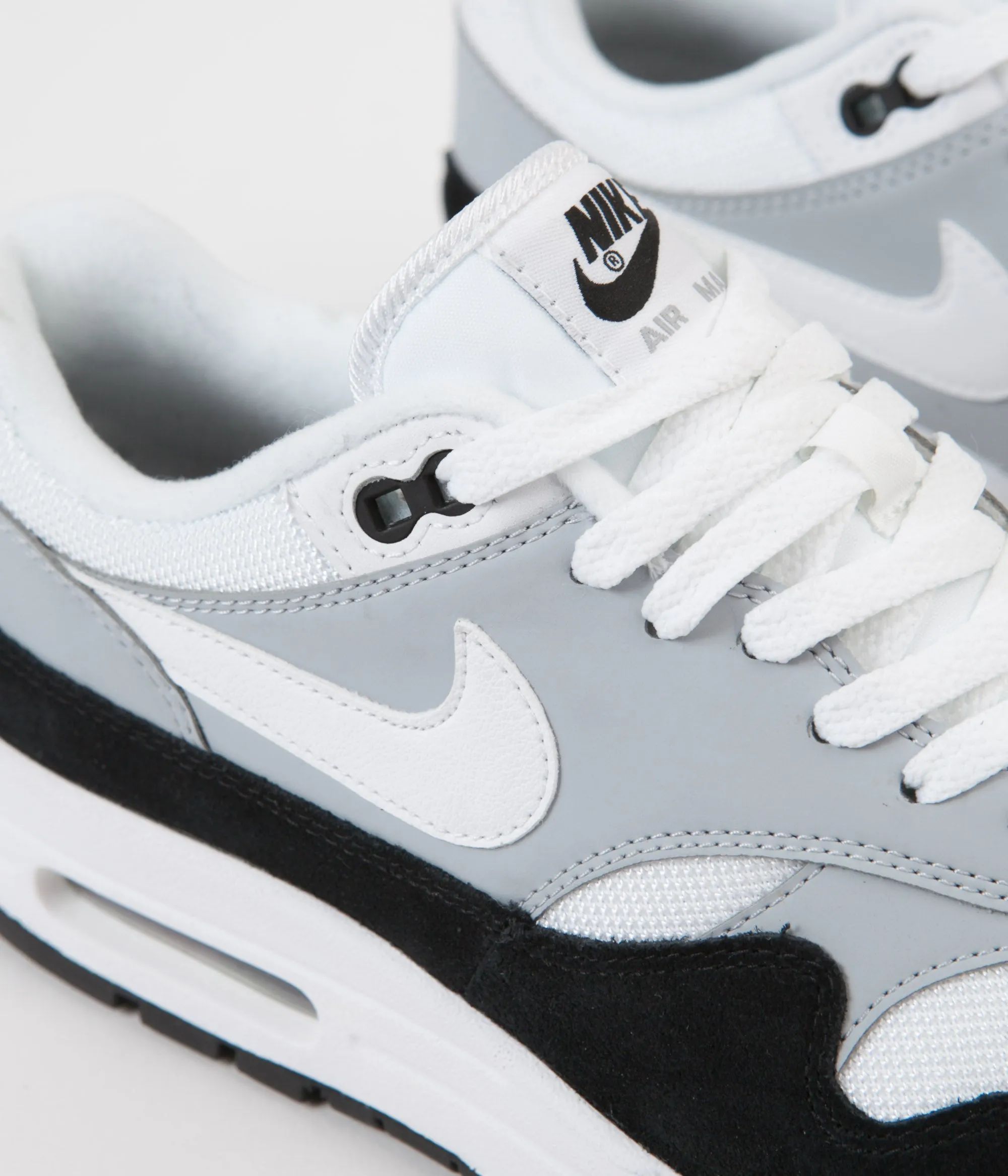 Nike Air Max 1 Shoes - Wolf Grey / White - Black