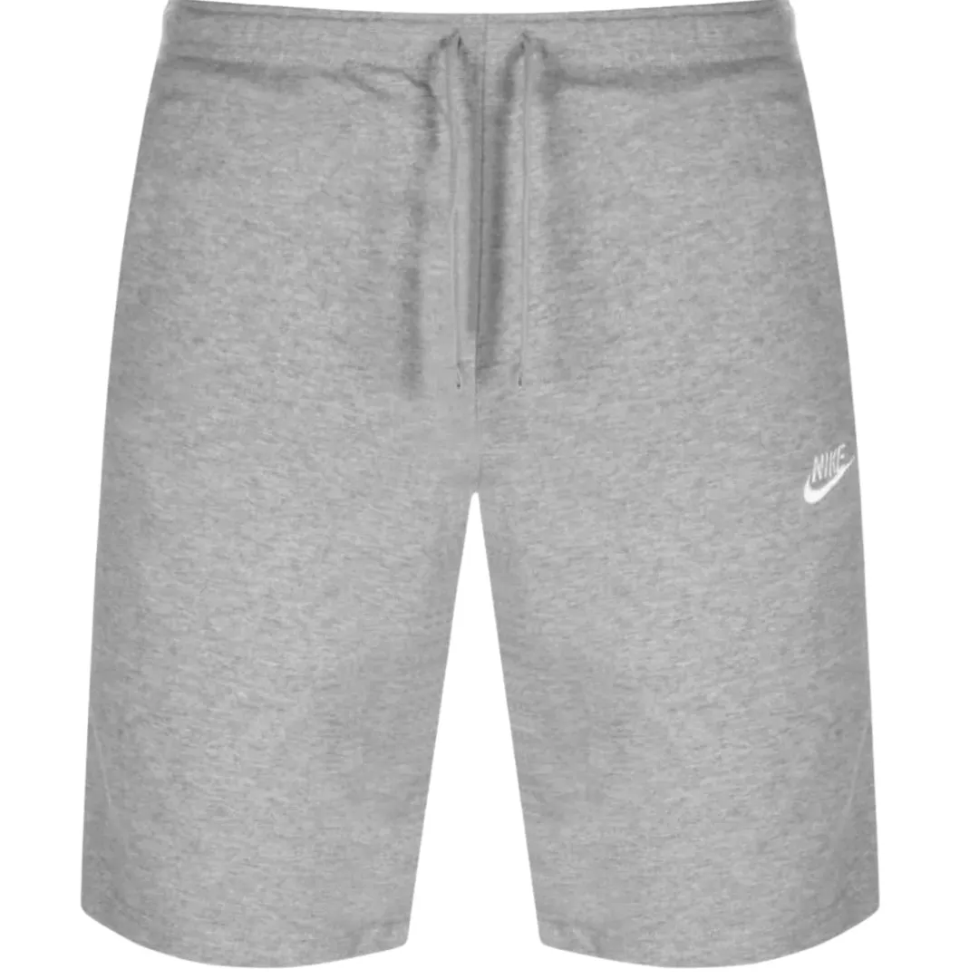 Nike Branded Swoosh Logo Grey Shorts