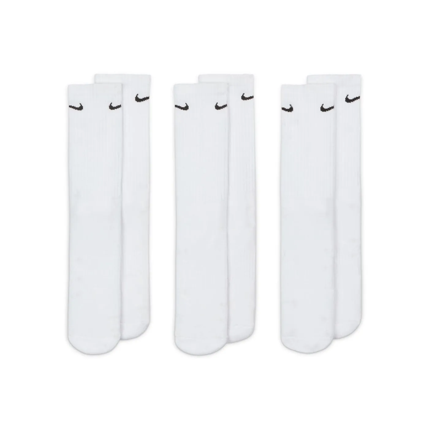 Nike Everyday Cotton Cushioned 3 Pack  Crew Socks - White