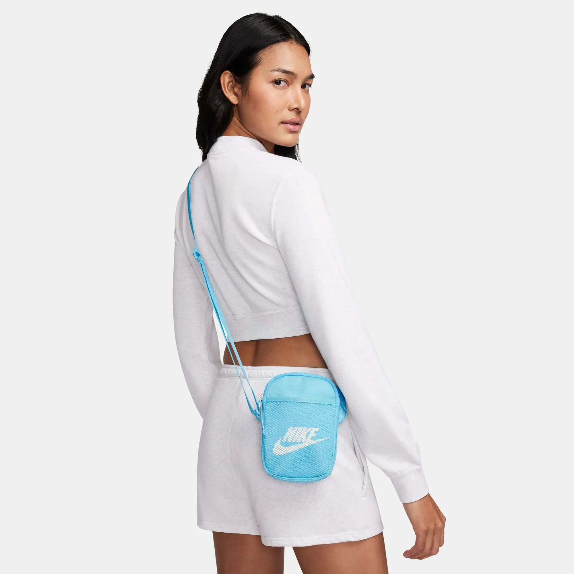 Nike Heritage Crossbody Bag - Aquarius Blue/Sail