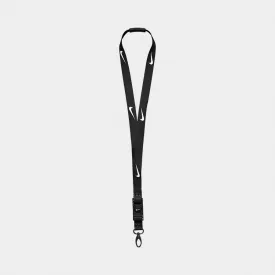 Nike Premium Lanyard Black / Black - White