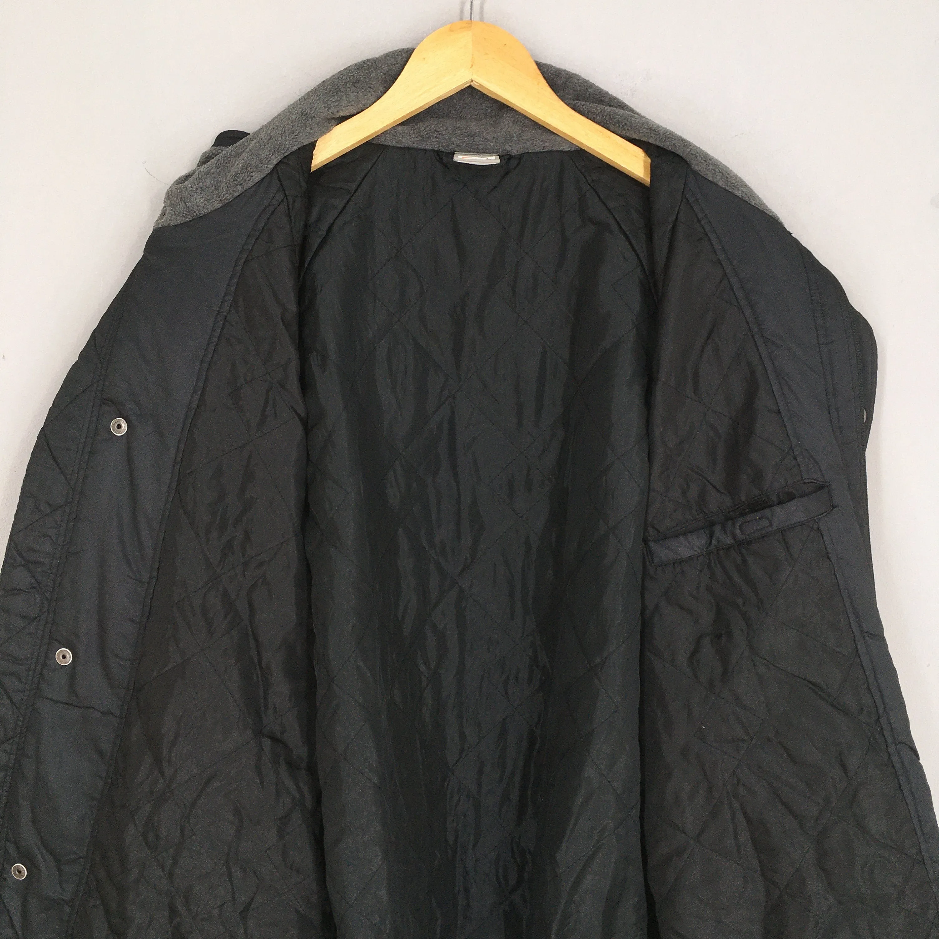 Nike Swoosh Black Parka Jacket Large