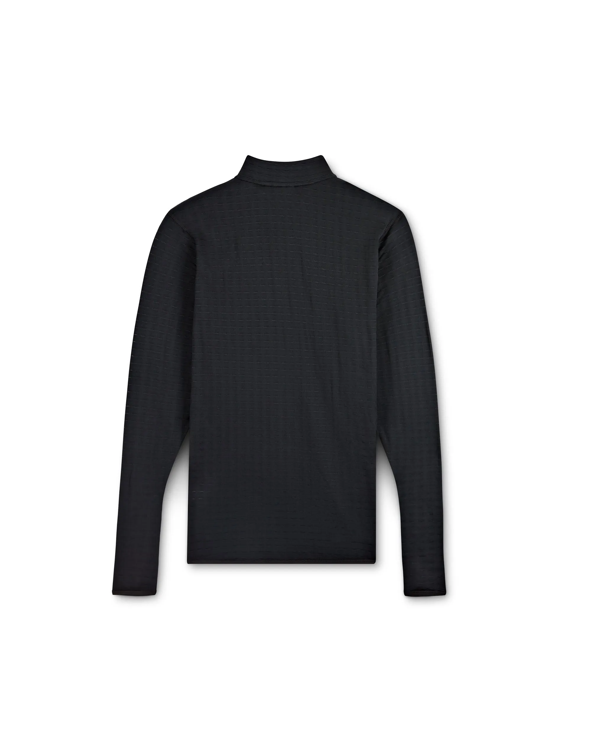 Patta Half-Zip Long Sleeve Top - Black