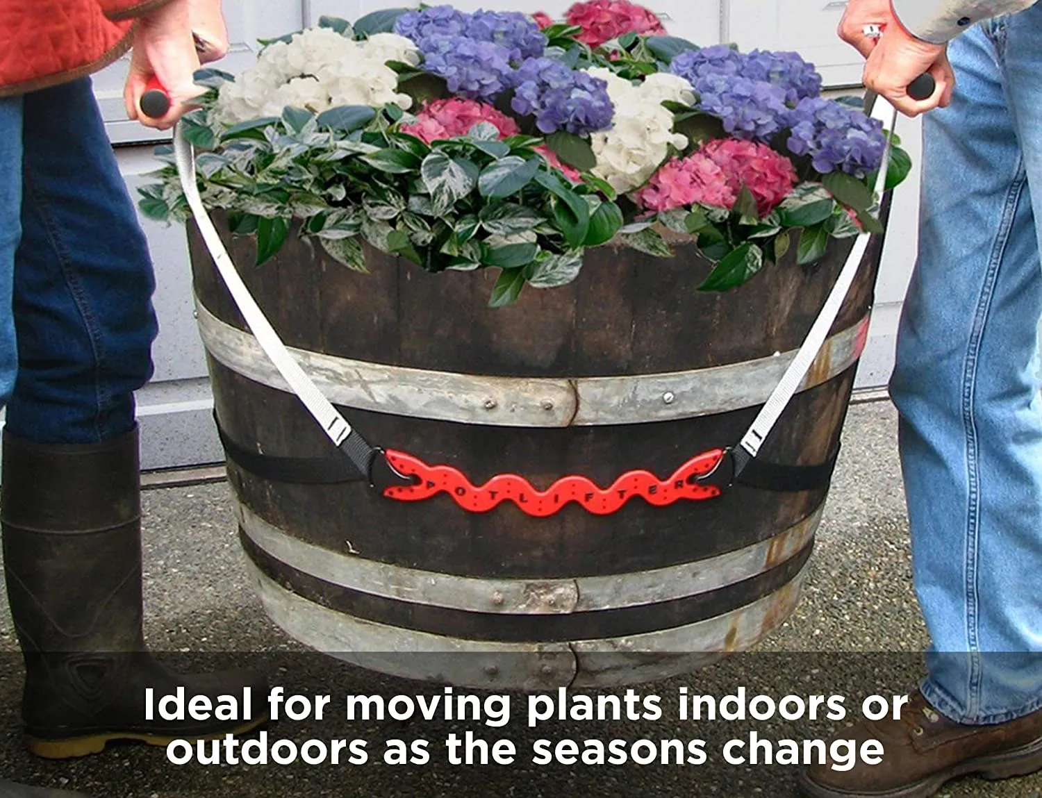 PotLifter - Potted Plant Mover and Essential Lifting Tool For Garden Flower Pots, Planters, Trees, Rocks - Lifts Up to 200 Pounds - A Plant Caddy Alternative, Easily Move Heavy Items Around Your Yard