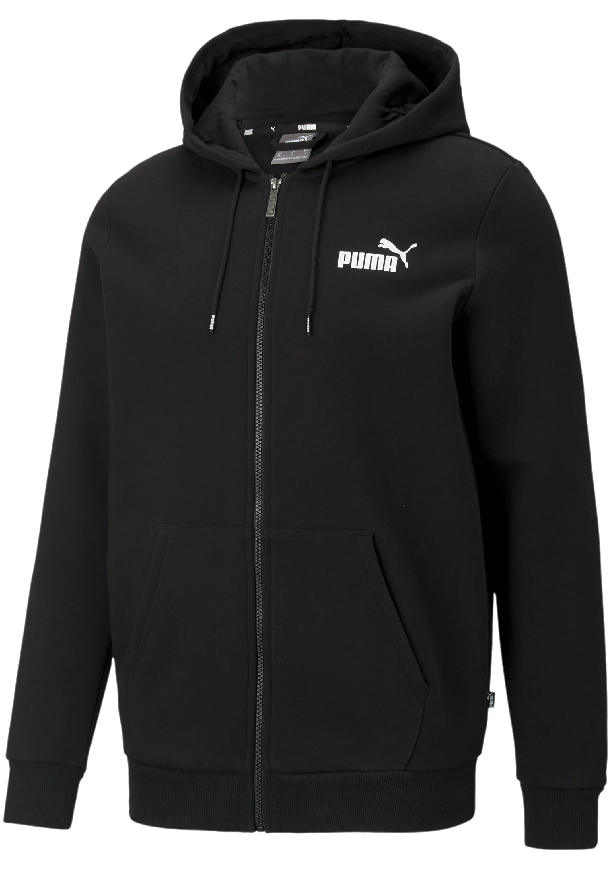 Puma Mens Essential Small Logo Full Zip Hoodie <br> 586702