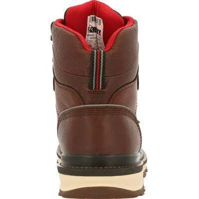 Rocky Men's Rams Horn 6" Waterproof Wedge Work Boot - Brown - RKK0321