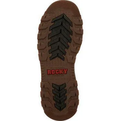 Rocky Men's Rams Horn 6" Waterproof Wedge Work Boot - Brown - RKK0321