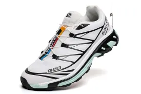 Salomon XT6 ADVANCED Light Running Trainers Black & White