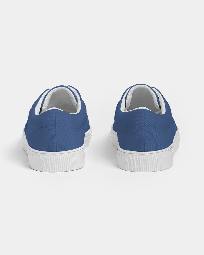 Shaded Midtone Blue Canvas Sneakers | Women's | C80M60Y0K30