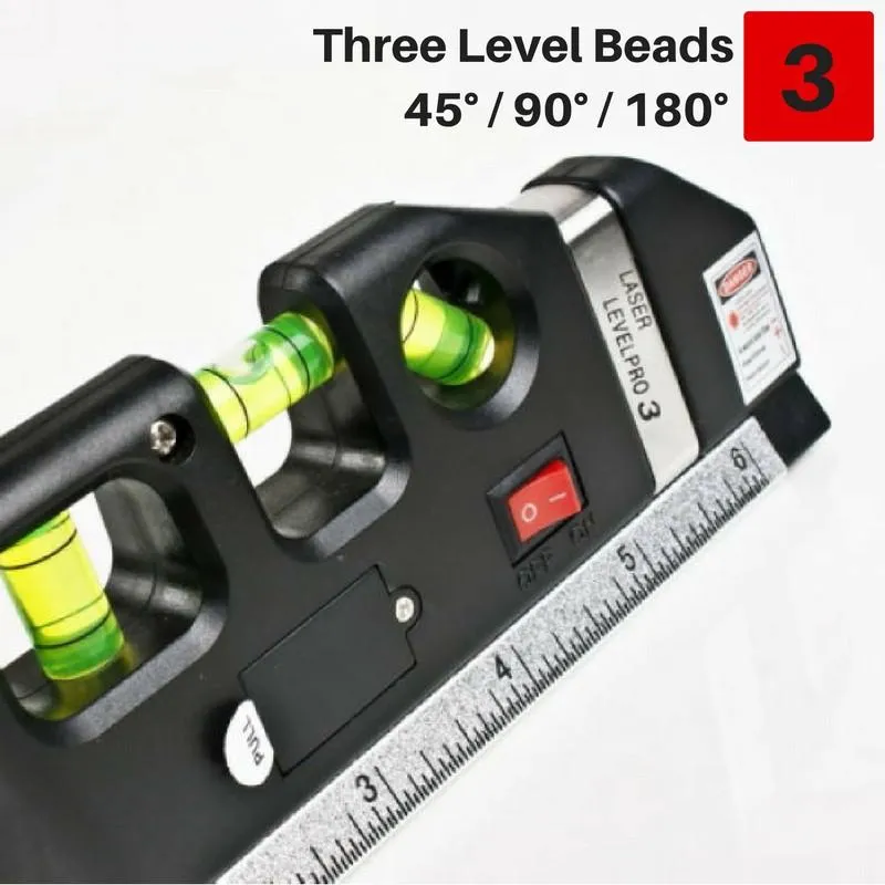 Shoppy Laser Line Level with Measuring Tape