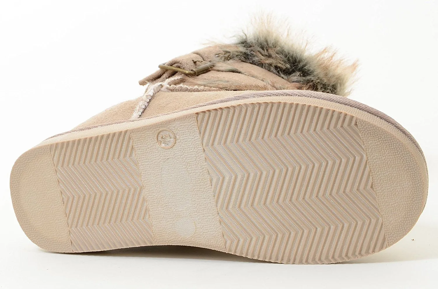 Super Furry Shearling Flat Eskimo Boots Women's Vegan Suede