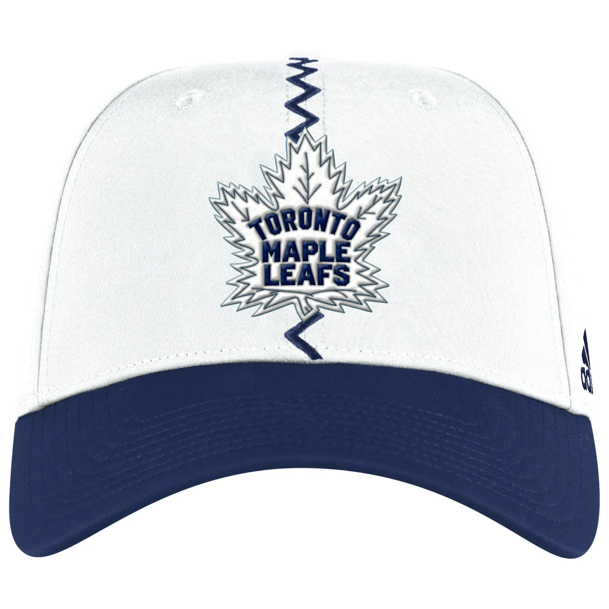 Toronto Maple Leafs Adidas White Reverse Retro 2.0 Flex Fit Hat