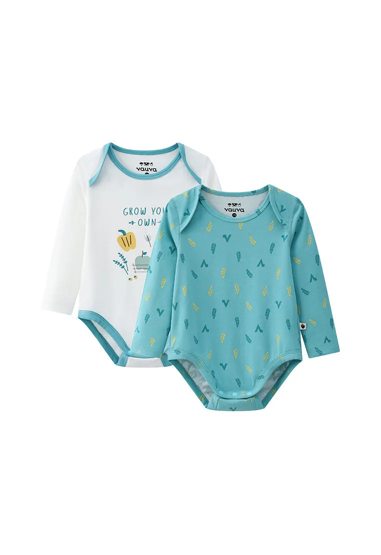 Vauva BBNS -  Organic Cotton Pastoral Style Bodysuits (2-pack)