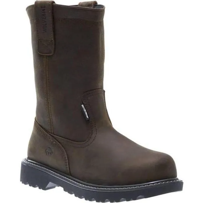 Wolverine Men's 10" Floorhand WP Wellington Work Boot - Brown - W10682