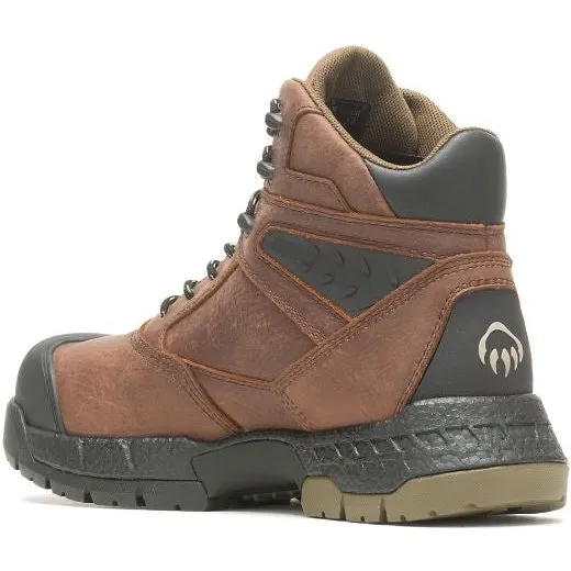 Wolverine Men's Rush Ultraspring 6" Comp Toe WP Work Boot -Brown- W231038