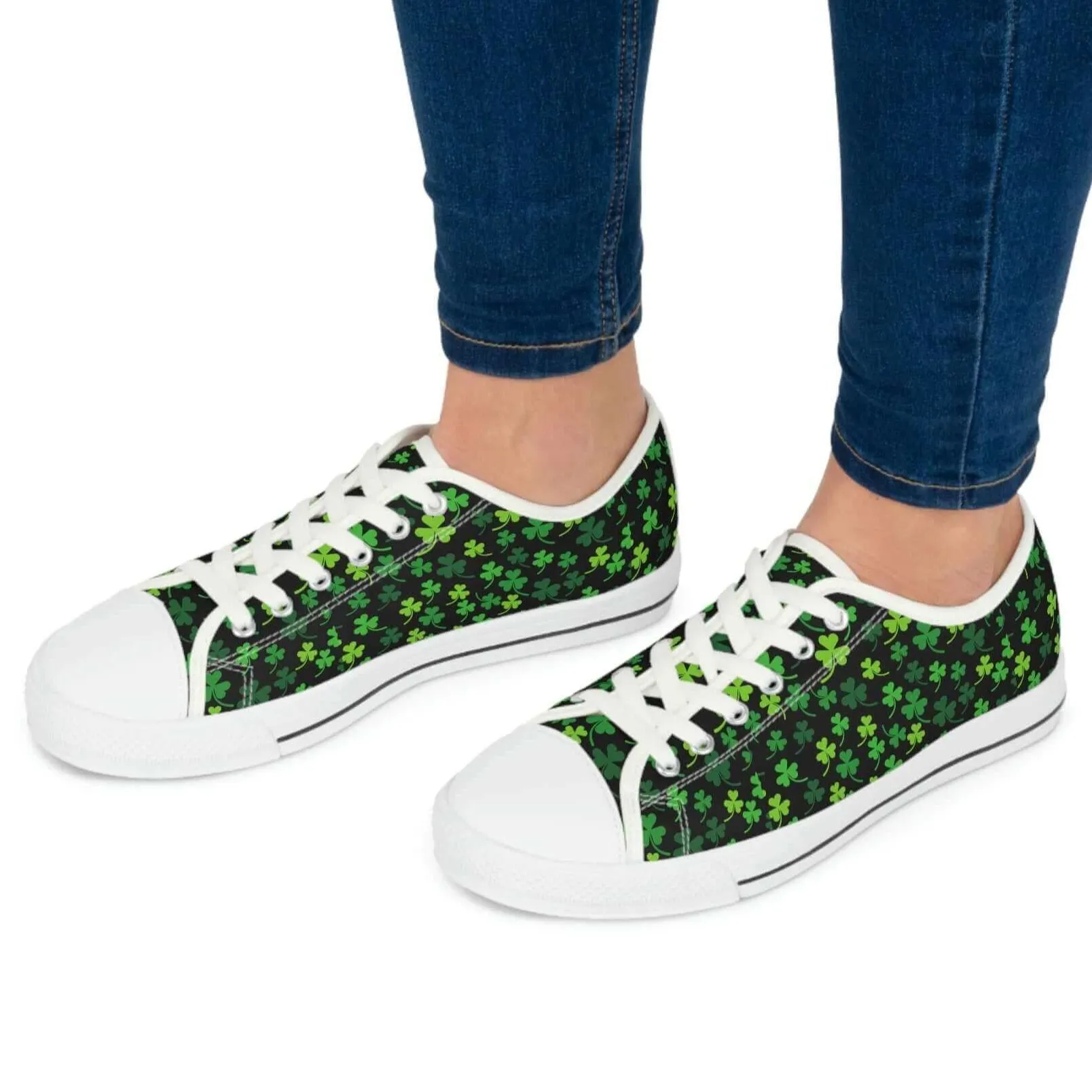 Women’s Low Top Shamrock Sneakers – Fun, Festive, and Full of Irish Charm! 🍀