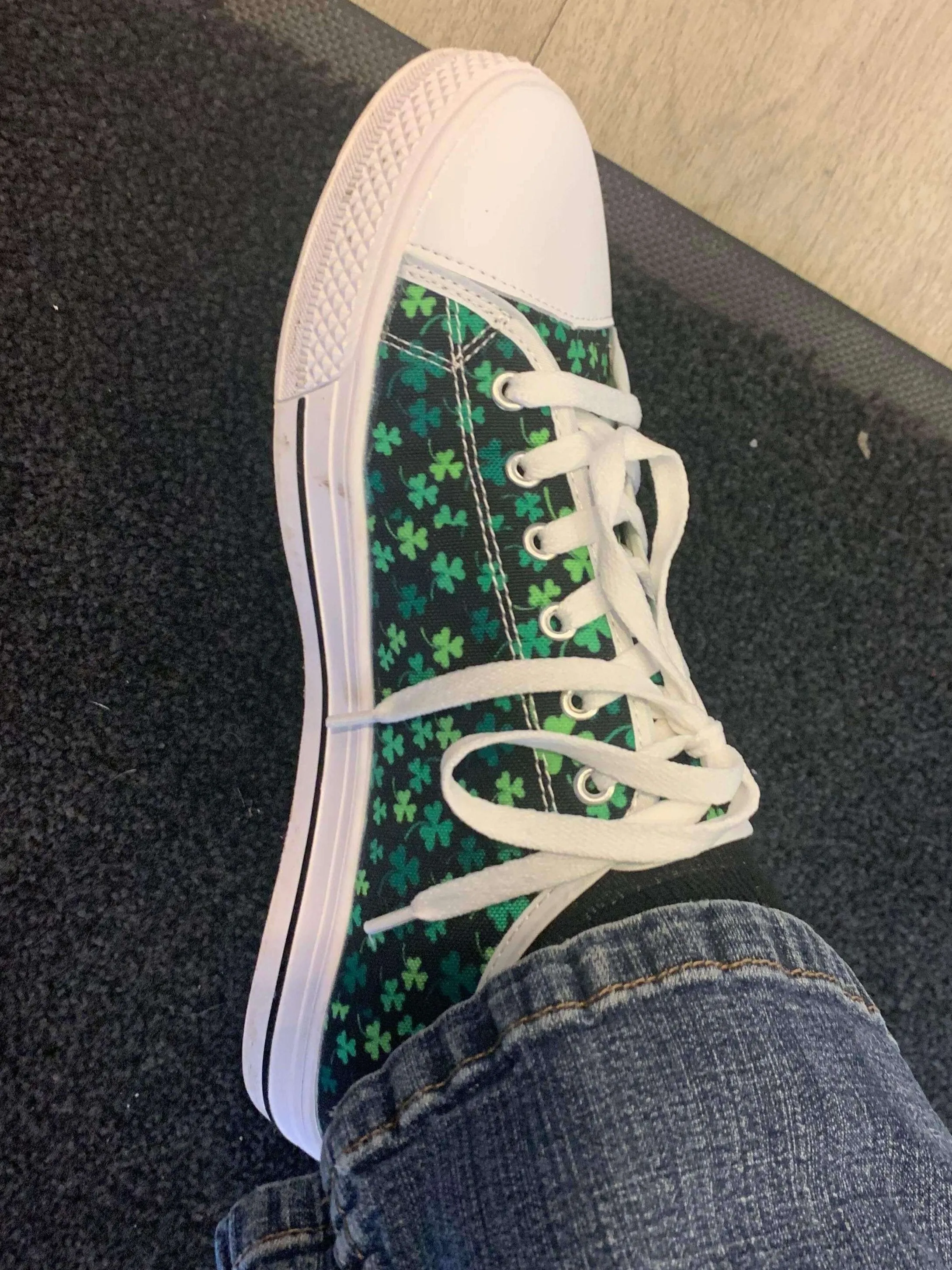 Women’s Low Top Shamrock Sneakers – Fun, Festive, and Full of Irish Charm! 🍀