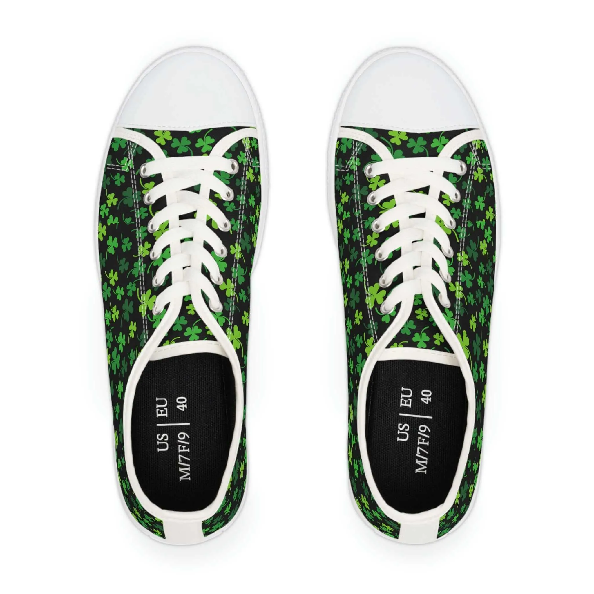 Women’s Low Top Shamrock Sneakers – Fun, Festive, and Full of Irish Charm! 🍀