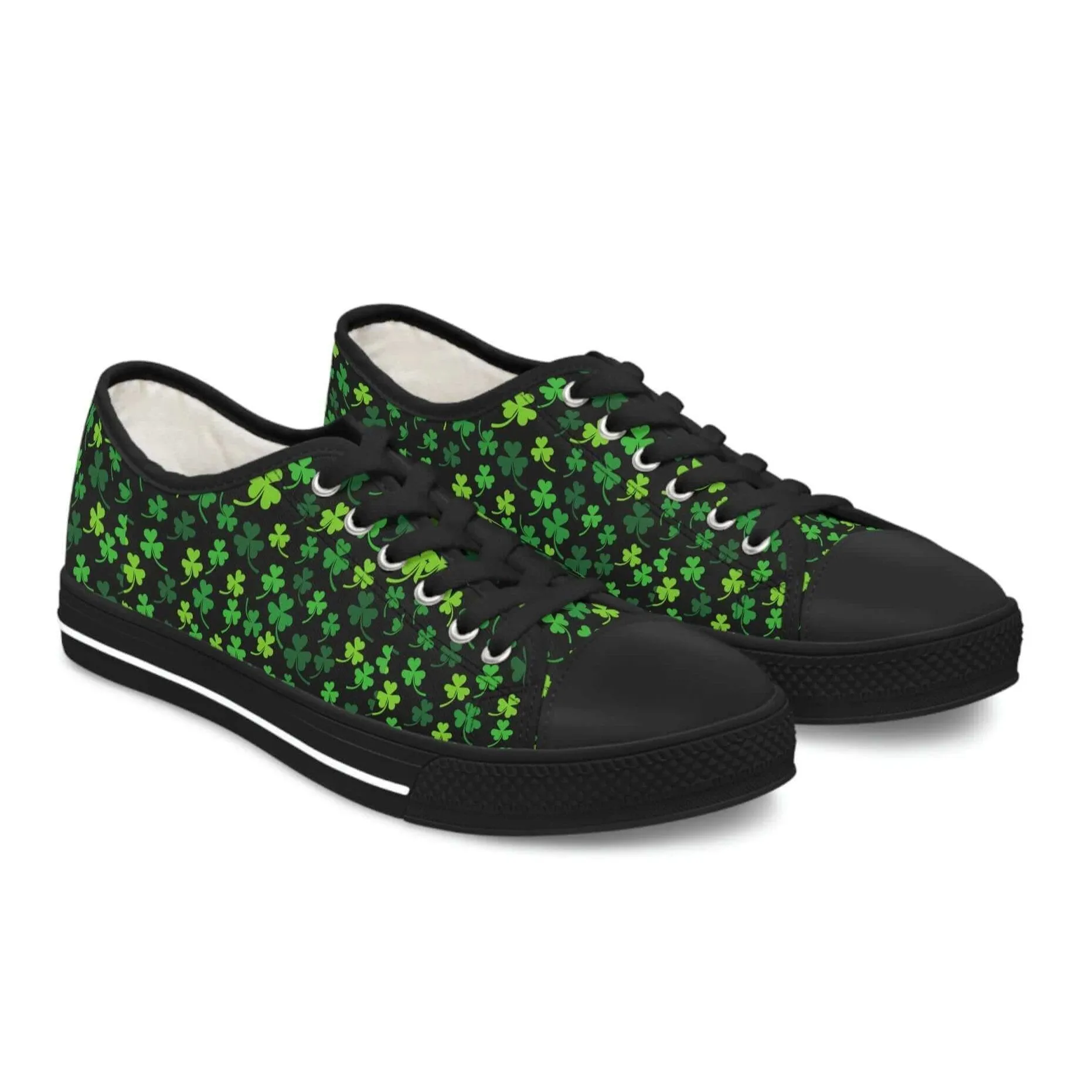 Women’s Low Top Shamrock Sneakers – Fun, Festive, and Full of Irish Charm! 🍀